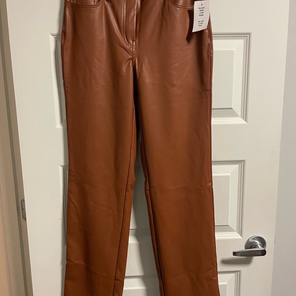 Cleo Tan Straight Leg Jeans with Tailored Silhouette